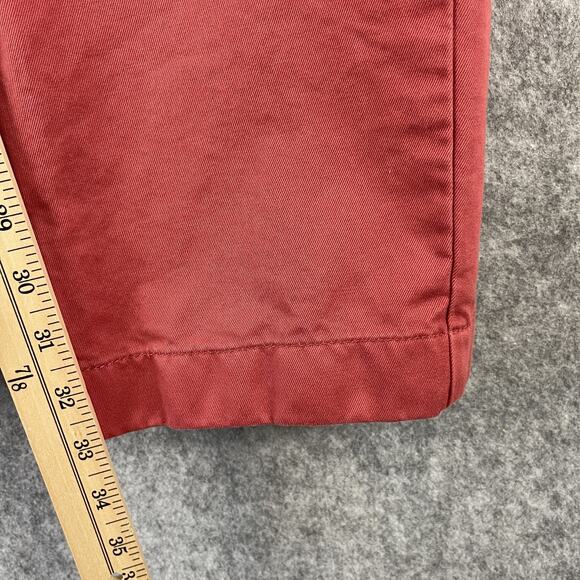 J Crew Pant Mens 36x34 Pink 1040 Athletic Fit Broken In Chino Flat Front Cotton - Picture 6 of 15